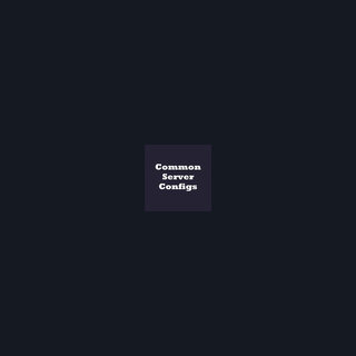 Global Server Config